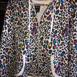 Plus Zipper Hooded Sweatshirt